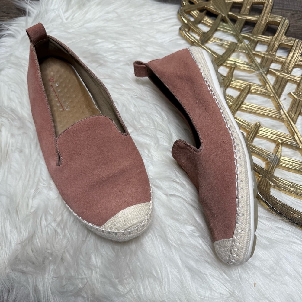 Blondo Bella Dusty Rose Pink Waterproof Leather Round Toe Loafer Flats
